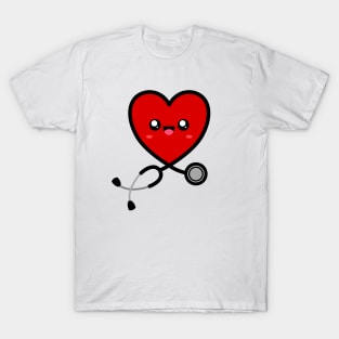 Stethoscope Emoji Heart 1 T-Shirt